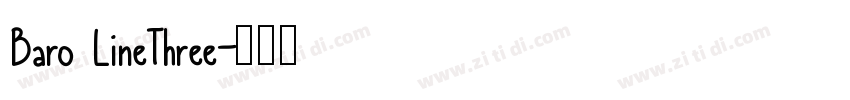 Baro LineThree字体转换